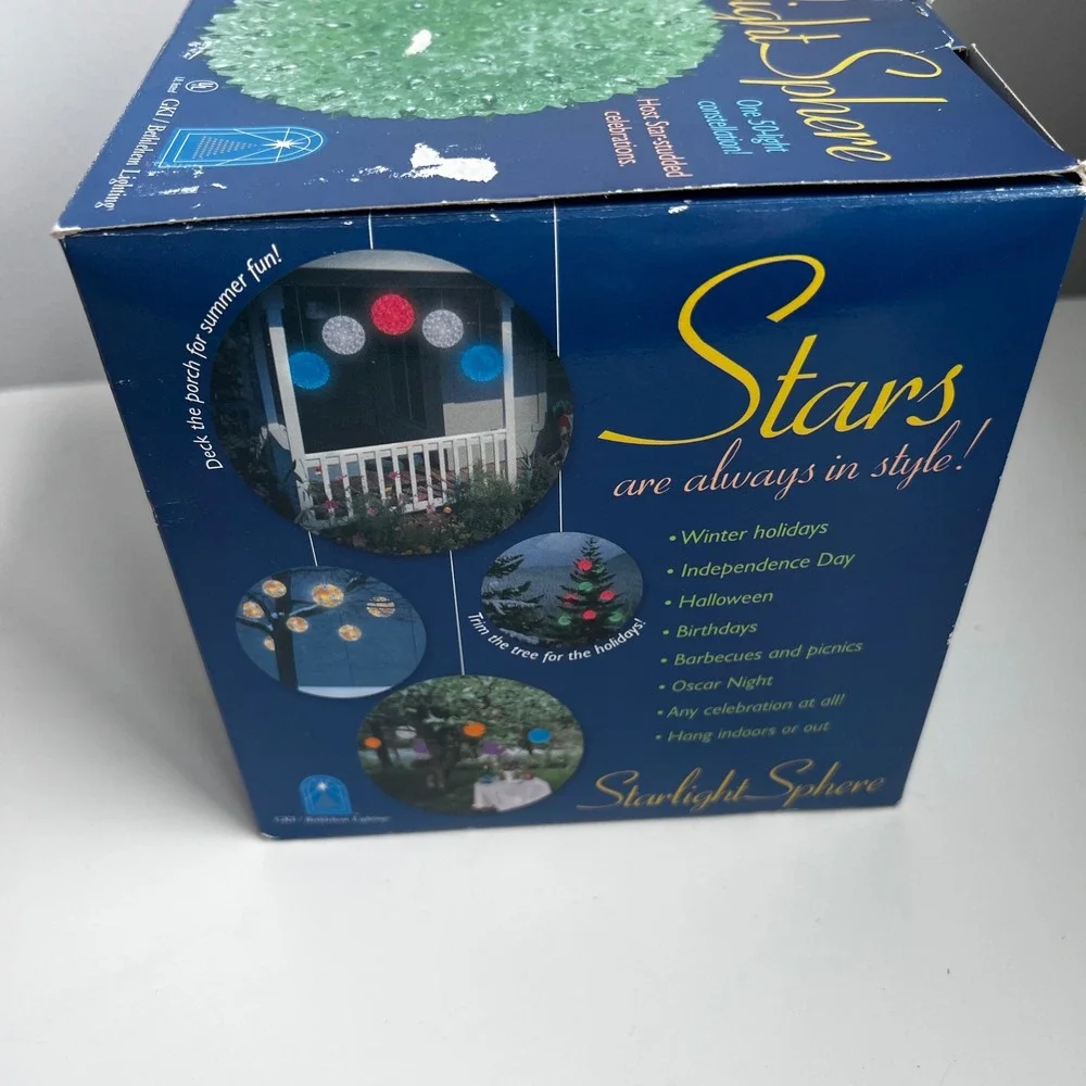 GKI Bethlehem Lighting Starlight Sphere 50 Light Green Indoor Outdoor 724604